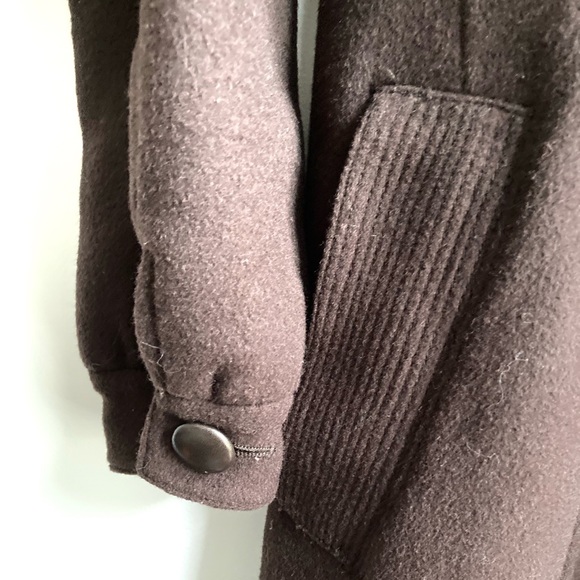RUDSAK / chocolate brown wool skater jacket - Picture 5 of 6